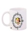 Floral Printed Coffee Mug White/Grey/Pink