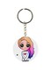 Double Sided Girl Printed Keychain