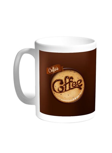 Coffee Printed Coffee Mug White 11ounce