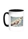 Freedom Of Birds Printed Coffee Mug Black/White 11ounce