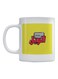 Shift El-Weil Printed Ceramic Mug White/Yellow/Red