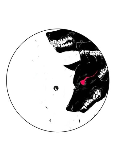 Wolves Printed Fridge Magnet Multicolour