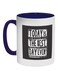 Today Is Best Day Ever Printed Coffee Mug Dark Blue/White/Black 325ml