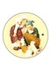 Kids Printed Fridge Magnet Round Multicolour