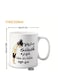 Be Strong and Independent" Arabic inspiring Quote coffee Mug in Orange colour
