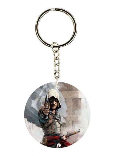 Assasins Creed Double Side Printed Keychain