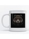 Bear Printed Mug White/Black/Brown