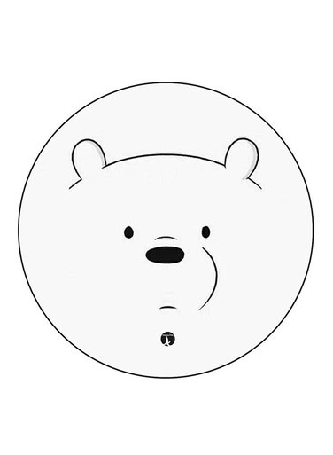We Bare Bears Printed Fridge Magnet Multicolour
