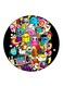 Monsters Printed Fridge Magnet Multicolour
