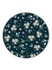 Flowers Printed Fridge Magnet Round Multicolour