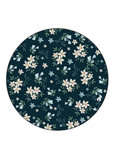 Flowers Printed Fridge Magnet Round Multicolour