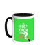 Keep Calm And Ask Questions Printed Coffee Mug Black/White 11ounce