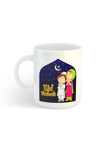 Eid Mubarak Printed Mug White