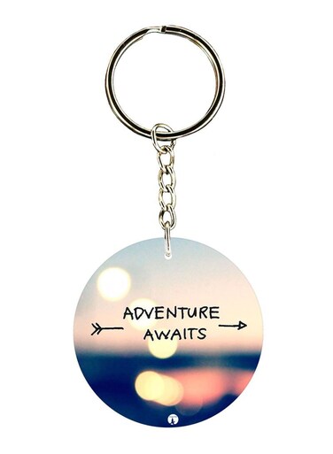 Adventure Awaits Printed Keychain