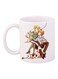 Couple Printed Coffee Mug White/Green/Beige