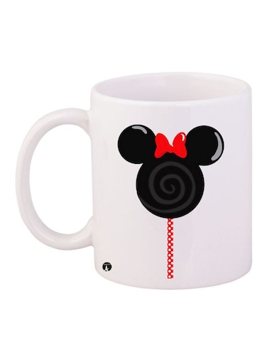 Mickey Printed Coffee Mug White/Black/Red