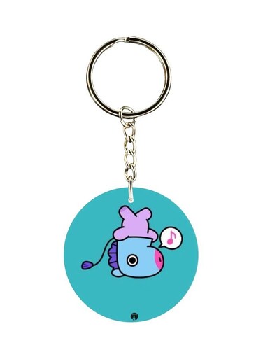 Cartoon Themed Dual Sided Keychain