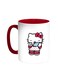 Hello Kitty Printed Coffee Mug Red/White 11ounce