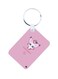 Anime Digimon Printed Keychain Pink/White