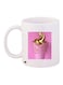 Ice Cream Printed Coffee Mug White/Pink/Gold 11ounce