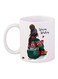 Warm Wishes Printed Coffee Mug White/Green/Red 11ounce
