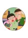 The Anime Chibi Maruko Chan Theme Printed Fridge Magnet Green/Black/k