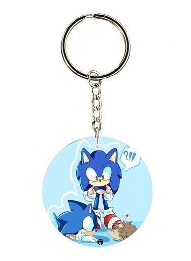 Sonic Printed Keychain