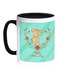 Happy Mothers Day Printed Coffee Mug Black White Green