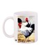 Chicken Printed Coffee Mug White/Red/Black 11ounce