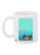 SpongeBob SquarePants Printed Coffee Mug White/Blue/Brown 11ounce