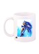Sonic Video Game Printed Mug White/Blue/Yellow
