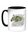 Horse Drawing Printed Coffee Mug Green/White/Black