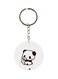 Panda Printed Single Sided Keychain