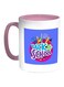 Back To School Printed Coffee Mug Pink/White/Blue