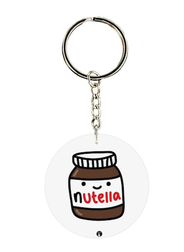 Nutella Double Side Printed Keychain