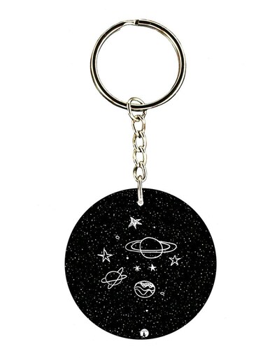 Space Double Side Printed Keychain