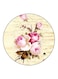 Floral Printed Fridge Magnet Beige/Pink/White 5.5cm