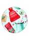 Candy Printed Fridge Magnet Green/Red/White 5.5cm