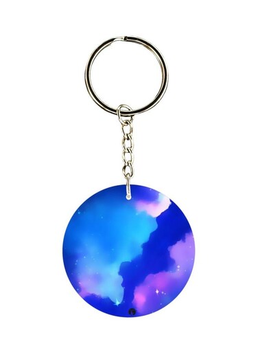 Clouds Printed Keychain