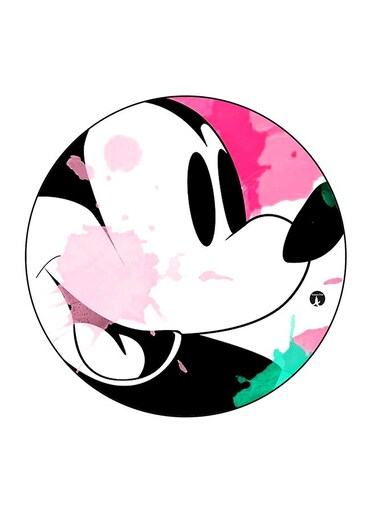 Mickey Mouse Printed Fridge Magnet Multicolour 5.5 x 5.5cm