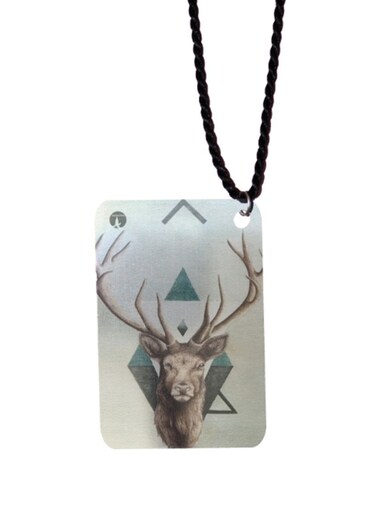 Deer Printed Car Mirror Pendant