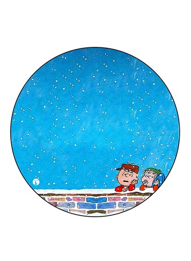 Snoopy Printed Fridge Magnet Round Multicolour
