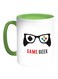Game Geek Printed Coffee Mug White/Green 11ounce