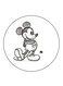 Disney Printed Fridge Magnet Black/White