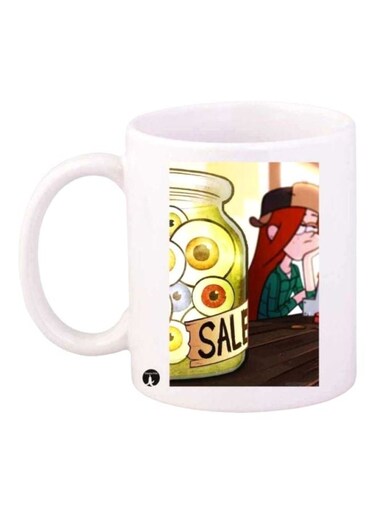 Printed Mug White/Yellow/Green