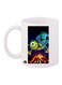 Monsters Inc Printed Mug White/Green/Purple Standard Size