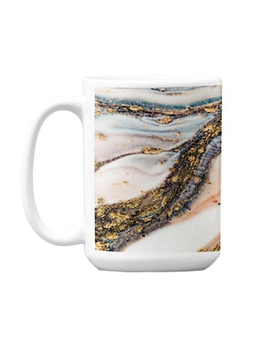 Premium Printed Ceramic Coffee Mug Multicolour 350ml