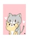 Cat Metal Plate Poster Multicolour 15x20cm