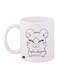 Anime Hamtaro Printed Coffee Mug White/Black