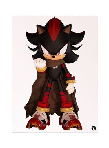Sonic Metal Plate Poster Multicolour 15x20cm